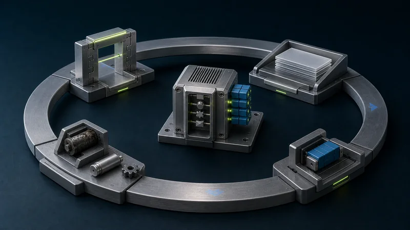 Machine lifecycle stations for secure design, evidence, updates, and repair