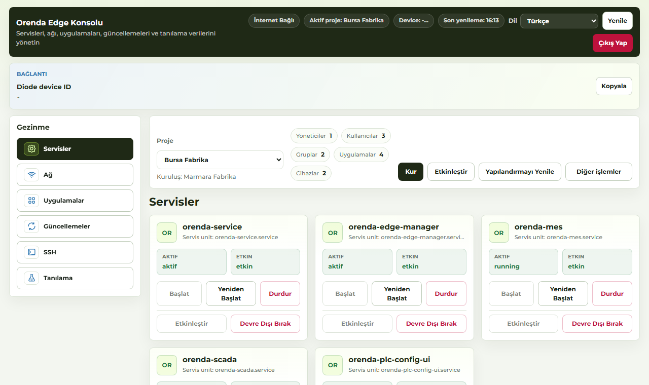 Edge Manager services