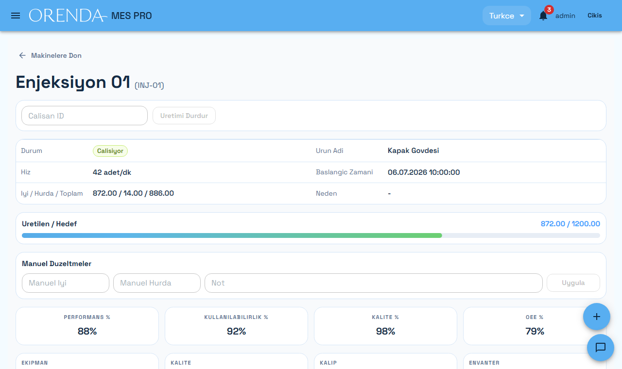 Production app example